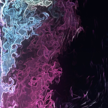 Flow scene: pale blue and pink fluid currents